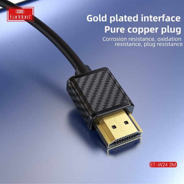 کابل دو سر HDMI ۳ متری EARLDOM مدل ET-W24