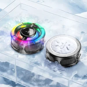 فن خنک‌کننده Memo CX15 با خنک‌کنندگی توربو و نورپردازی RGB، بهترین گزینه برای گیمرهایی که بازی بدون داغ شدن گوشی می‌خواهند.