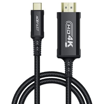 کابل Acefast C1-10 USB-C به HDMI با کیفیت 4K Ultra HD، مناسب اتصال گوشی، لپ‌تاپ و تبلت به تلویزیون، مانیتور و پروژکتور بدون افت کیفیت.