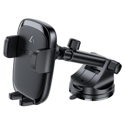 هولدر شارژر بی‌سیم Acefast D49 با قابلیت فست شارژ و چرخش 360 درجه، نگهداری ایمن گوشی در خودرو همراه با شارژ سریع بی‌سیم.