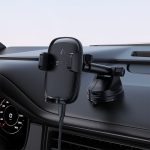 هولدر شارژر بی‌سیم Acefast D49 با قابلیت فست شارژ و چرخش 360 درجه، نگهداری ایمن گوشی در خودرو همراه با شارژ سریع بی‌سیم.