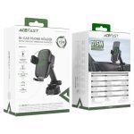 هولدر شارژر بی‌سیم Acefast D49 با قابلیت فست شارژ و چرخش 360 درجه، نگهداری ایمن گوشی در خودرو همراه با شارژ سریع بی‌سیم.