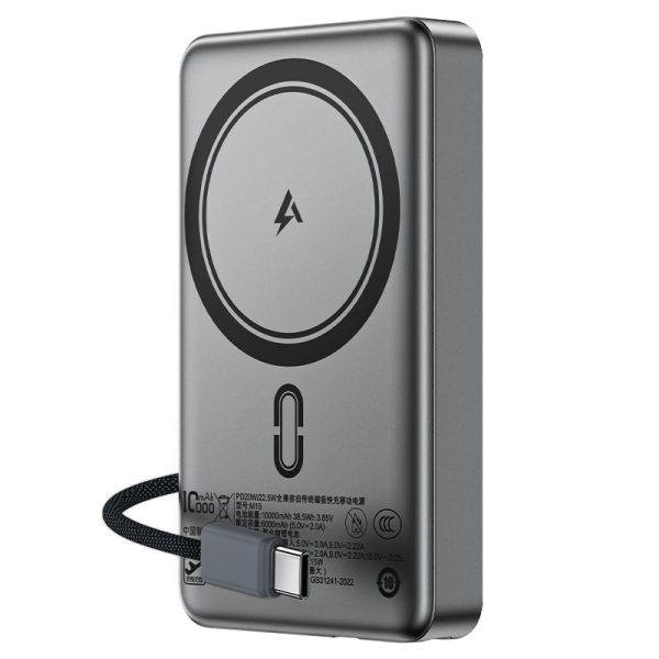 پاوربانک ACEFAST M18 ظرفیت 10000mAh با توان 22.5 وات، شارژ سریع، شارژ بی‌سیم MagSafe و طراحی سبک را در یک دستگاه جمع کرده است.