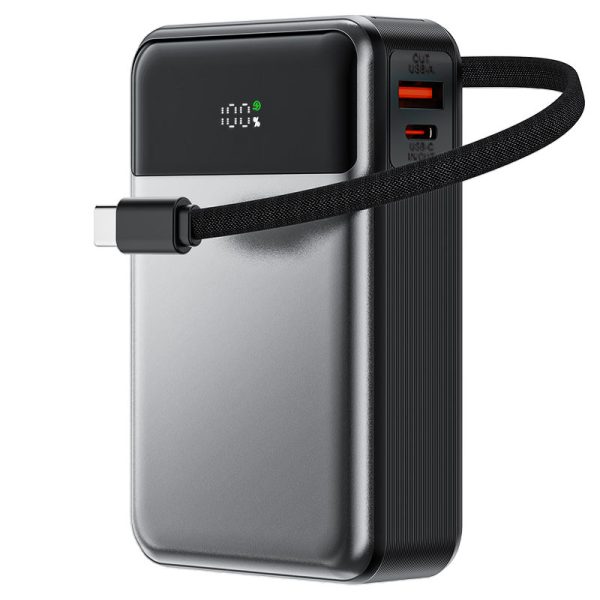 پاوربانک ACEFAST M21 ظرفیت 20000mAh با PD65W، شارژ سریع و همزمان چند دستگاه، طراحی مقاوم و نمایشگر دیجیتال، گزینه‌ای ایده‌آل برای سفر و استفاده روزمره است.