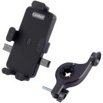 هولدر موبایل دوچرخه و موتور Earldom EH210 با طراحی ضدلغزش، قفل ایمن و چرخش 360 درجه، انتخابی مطمئن برای مسیرهای شهری و پر دست‌انداز است.